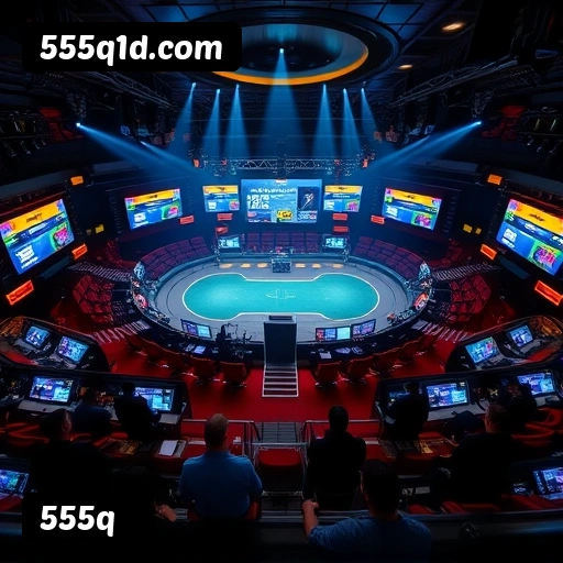 Interface do aplicativo 555q mostrando jogos disponíveis no iOS e Android